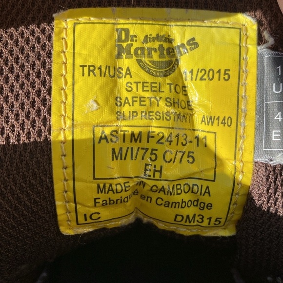 Dr. Martens steel toe work boots men’s size 13 style 16935 DM 315 - Picture 4 of 15